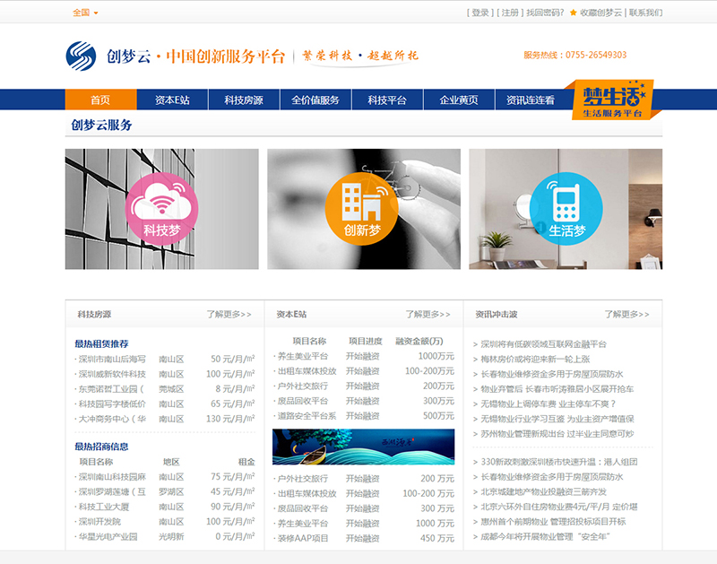某中國創(chuàng)新服務(wù)平臺二期項(xiàng)目--全國及13個(gè)城市房源信息、資訊管理